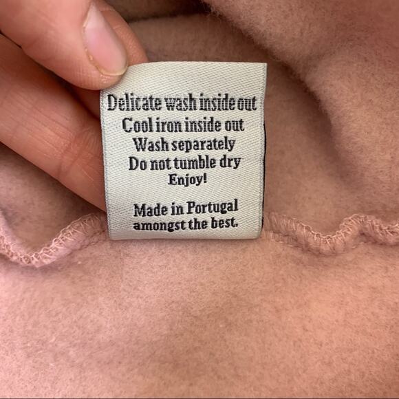 Suspicious Antwerp Sugar Skull Sweatshirt (Sz XS) Dusty Rose Pink Crewneck - Picture 9 of 11